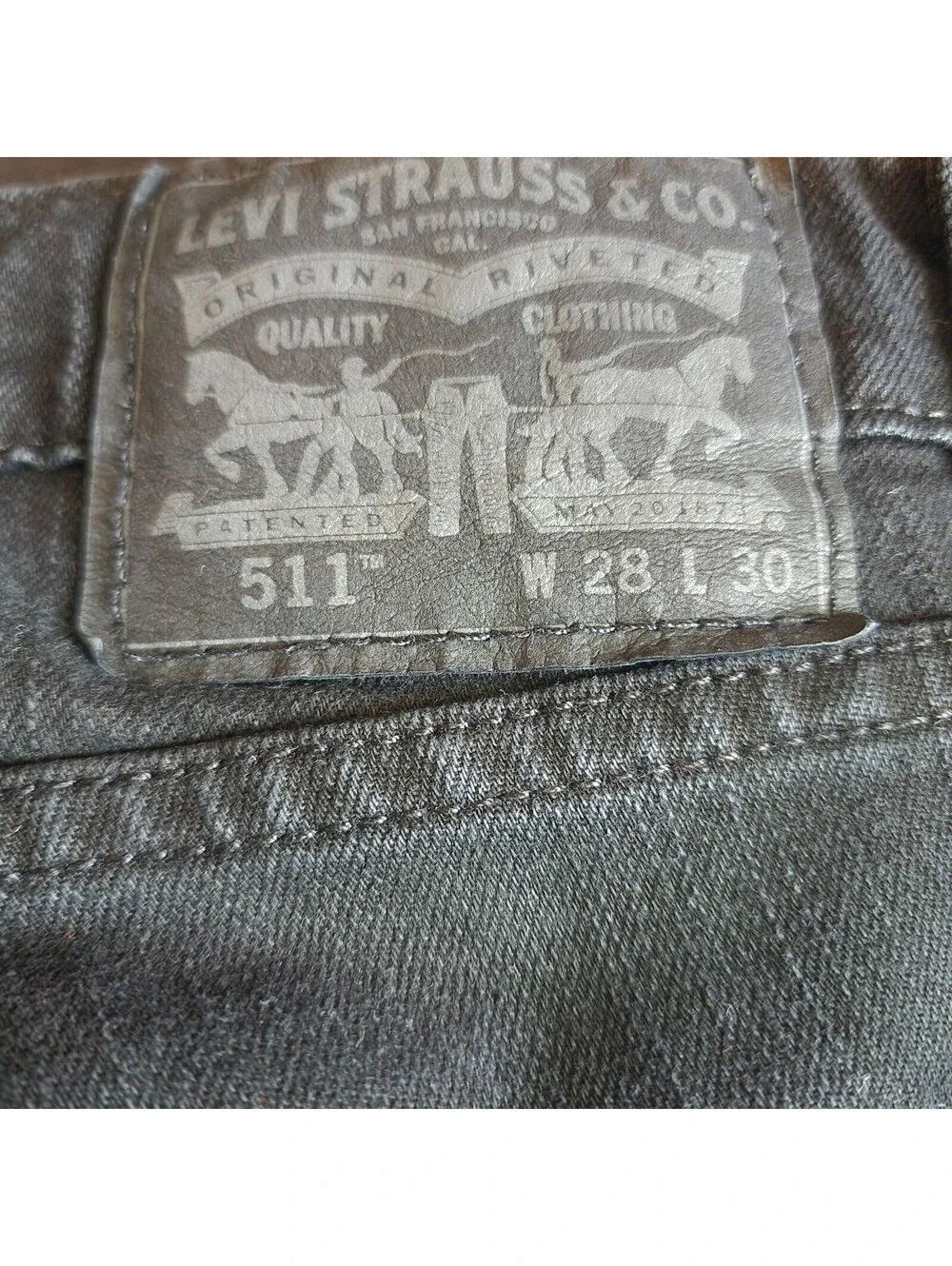 Levi's 511 Men's Slim Fit Black Jeans W28 L30